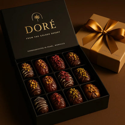 Dattes de qualité supérieure + noix fines + chocolat onctueux = un luxe irrésistible.