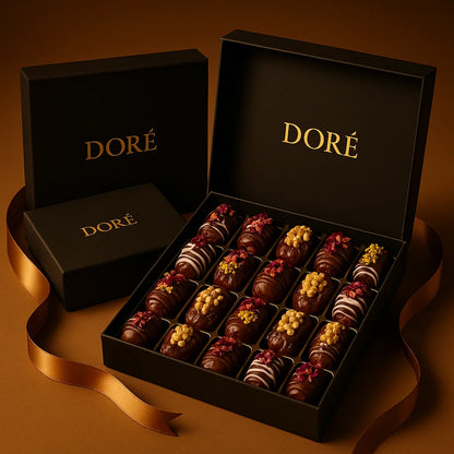 Dattes de qualité supérieure + noix fines + chocolat onctueux = un luxe irrésistible.