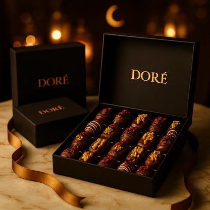 Dattes de qualité supérieure + noix fines + chocolat onctueux = un luxe irrésistible.