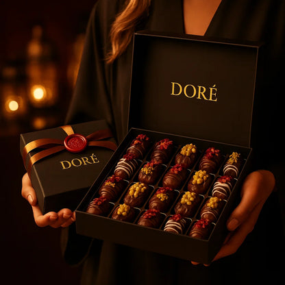 Dattes de qualité supérieure + noix fines + chocolat onctueux = un luxe irrésistible.